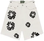Denim Tears Wreath Jean Short 'White'