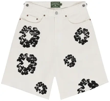 Denim Tears Wreath Jean Short 'White'