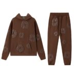 Denim Tears Cotton Wreath Tracksuit Brown