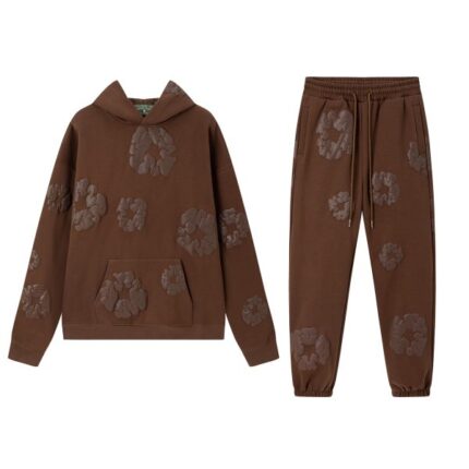 Denim Tears Cotton Wreath Tracksuit Brown