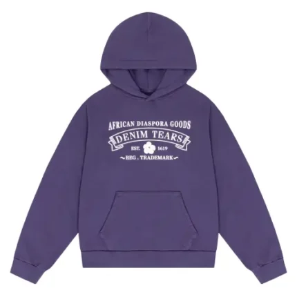 Denim Tears ADG Purple Hoodie