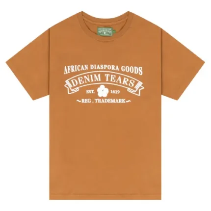 Denim Tears ADG T-Shirt Washed Brown