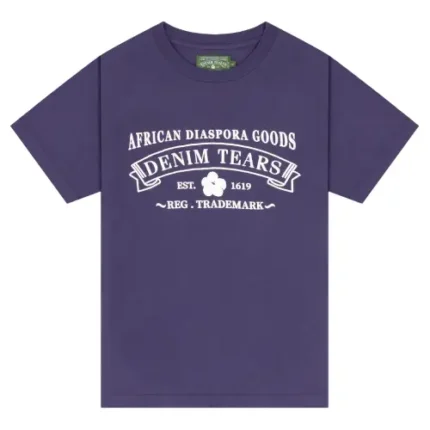 Denim Tears ADG T-Shirt Washed Purple