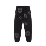 Denim Tears Black Monochrome Sweatpants