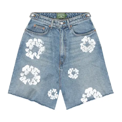 Denim Tears Cotton Wreath Jean Shorts Light Wash Denim Tears Cotton Wreath Jean Shorts Light Wash