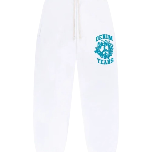 DENIM TEARS Denim University Sweatpants White