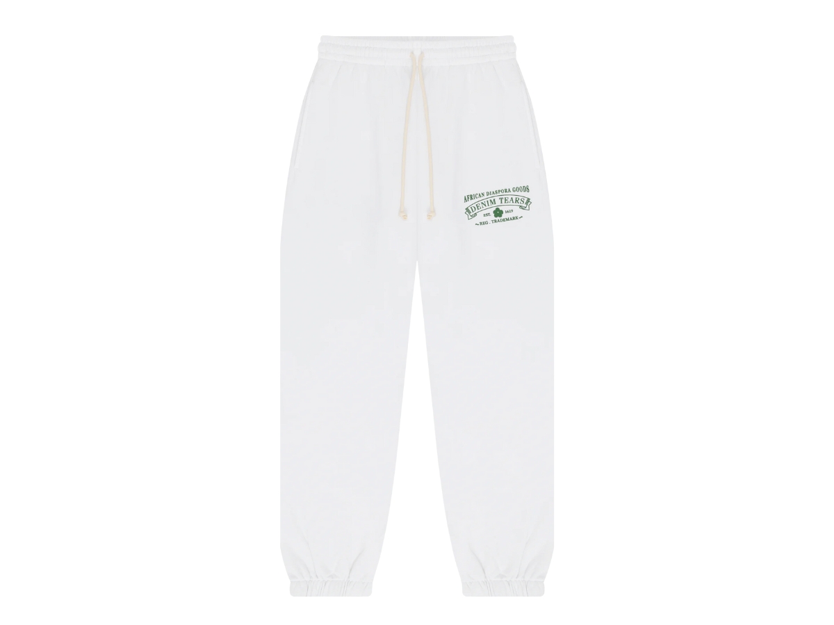 Denim Tears ADG Sweatpants White/Green Denim Tears ADG Sweatpants White/Green